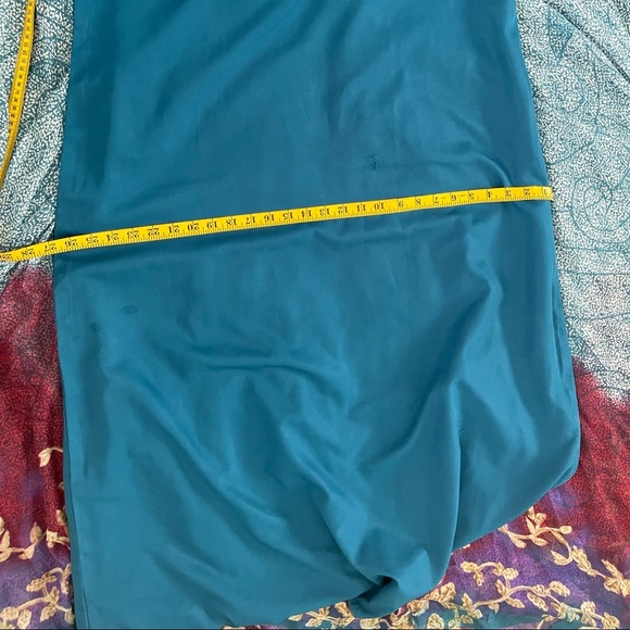 Elegant Blue and Red Maxi Dress - Picture 13 of 14